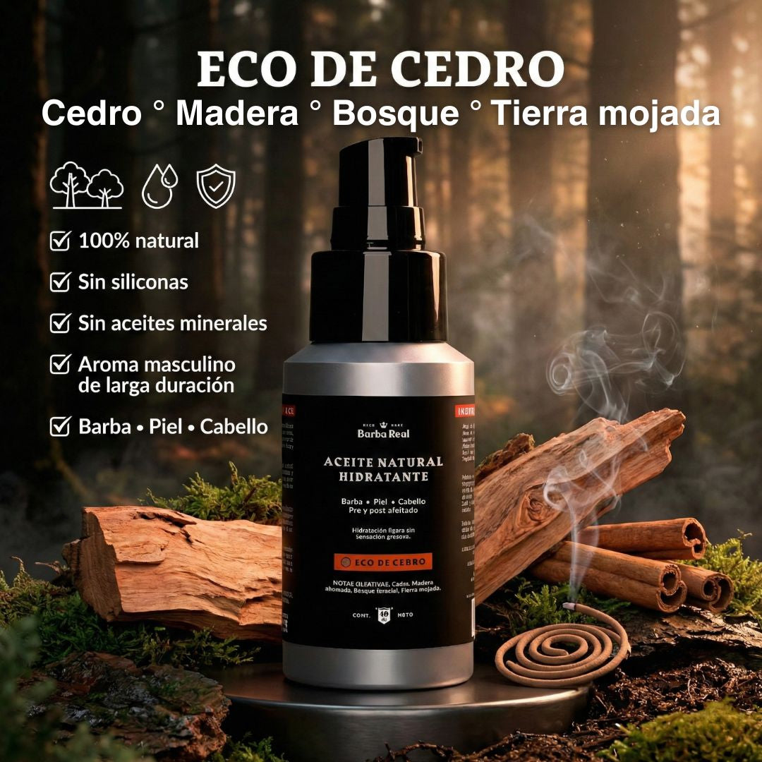 Aceite Natural Hidratante | Barba-Cabello-Piel- Pre y Post Afeitado