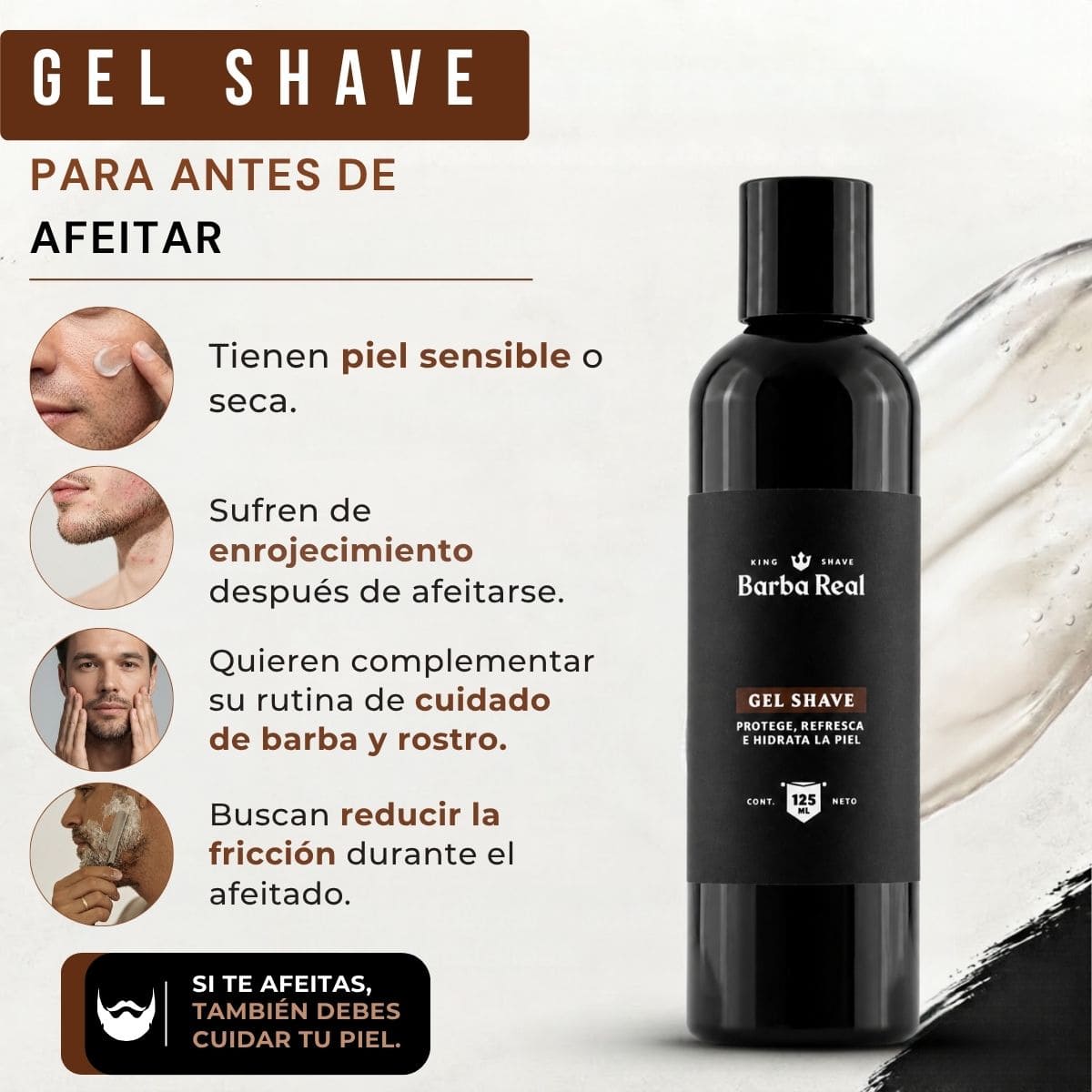 Gel Shave | Para antes de afeitar - BarbaReal