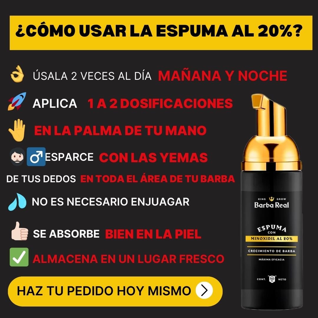 Kit Barba Real | 2 Minoxidil al 20% +Biotina + Derma | El kit más Completo para crecimiento de Barba - BarbaReal