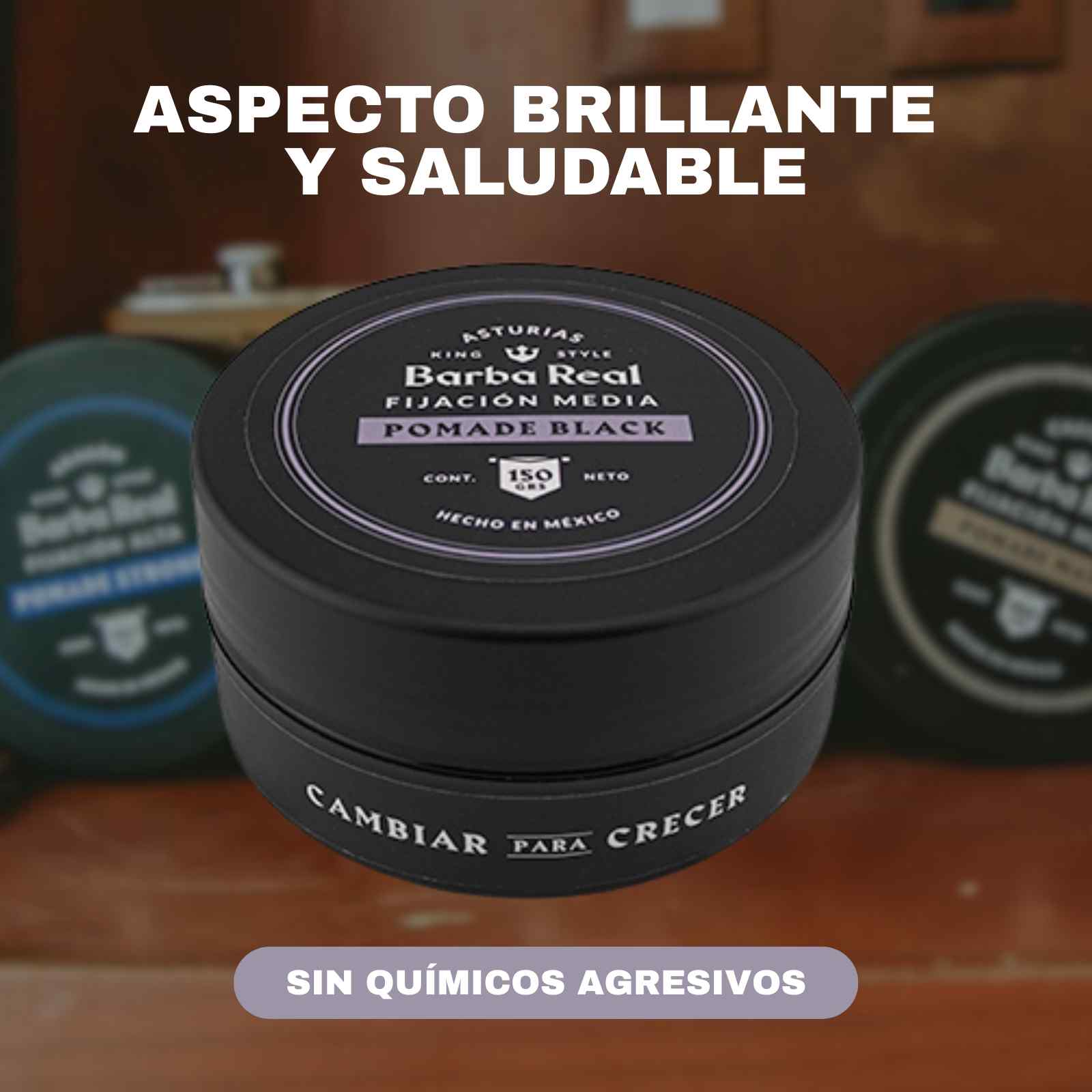 Pomade Black "Asturias" - BarbaReal