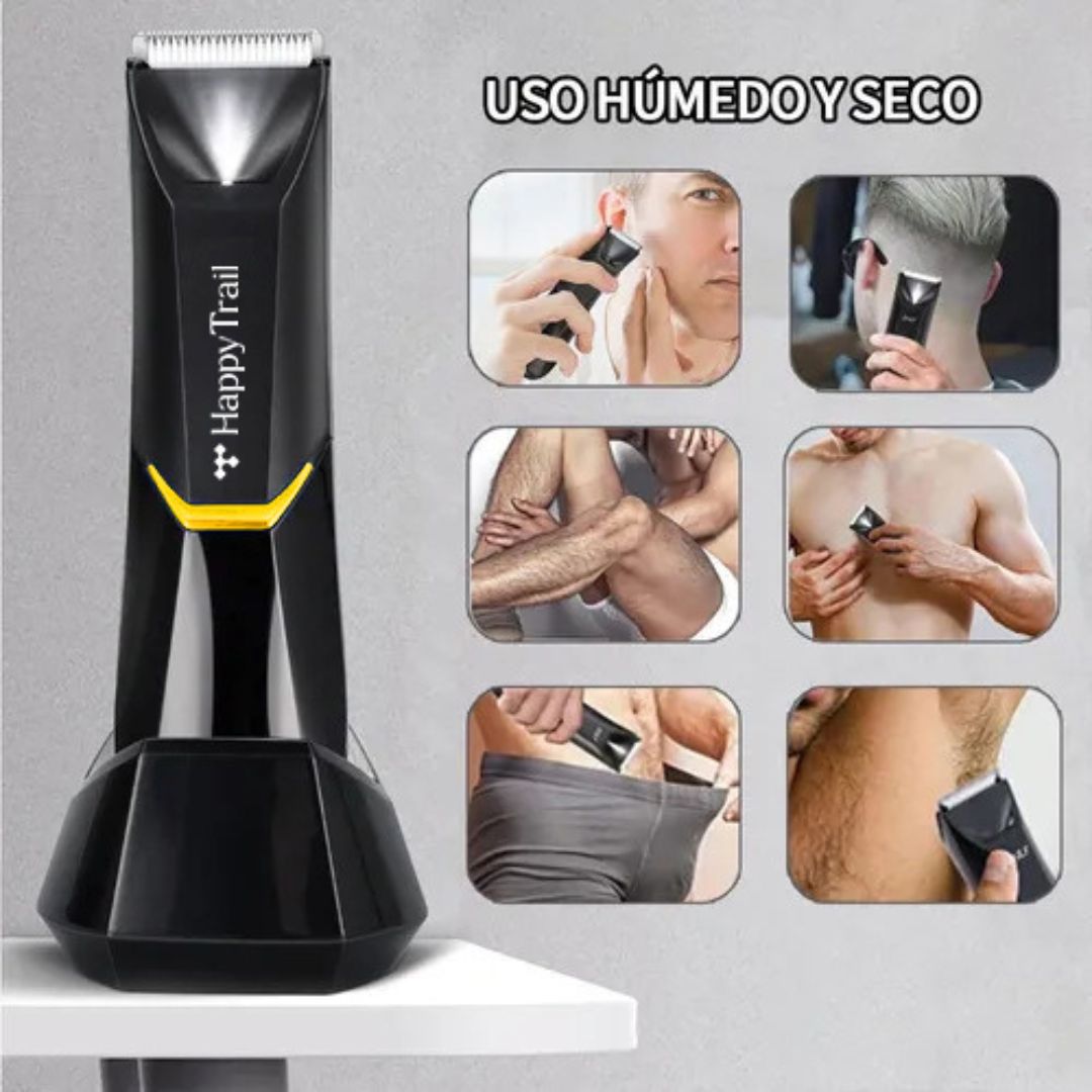 Recortadora Vello corporal | Happy Trail Recargable e impermeable - BarbaReal