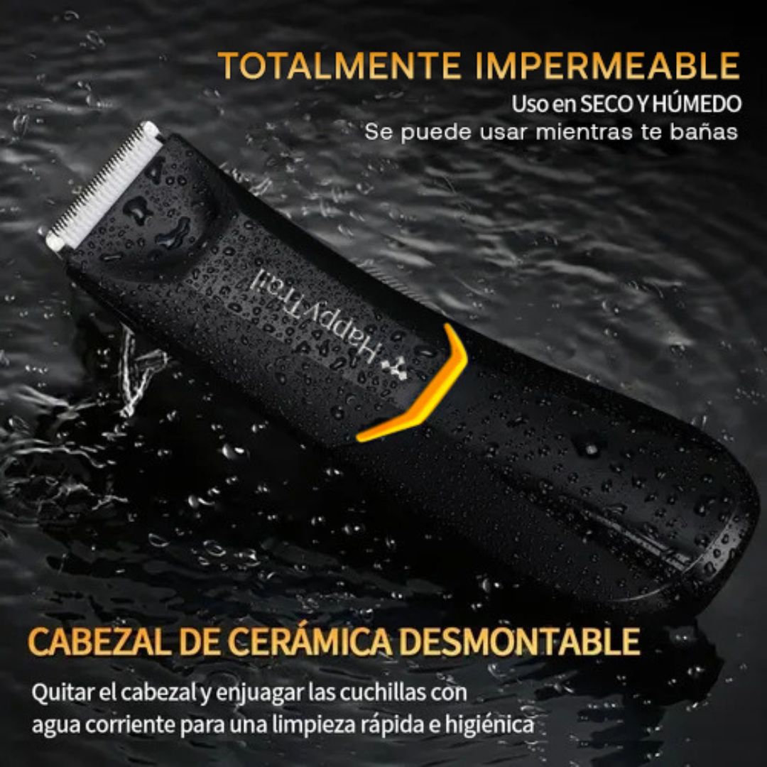 Recortadora Vello corporal | Happy Trail Recargable e impermeable - BarbaReal