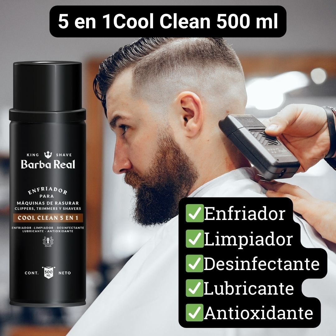 6 - Pack Cool Clean 5 en 1 Barba Real | Spray 500 ml - BarbaReal