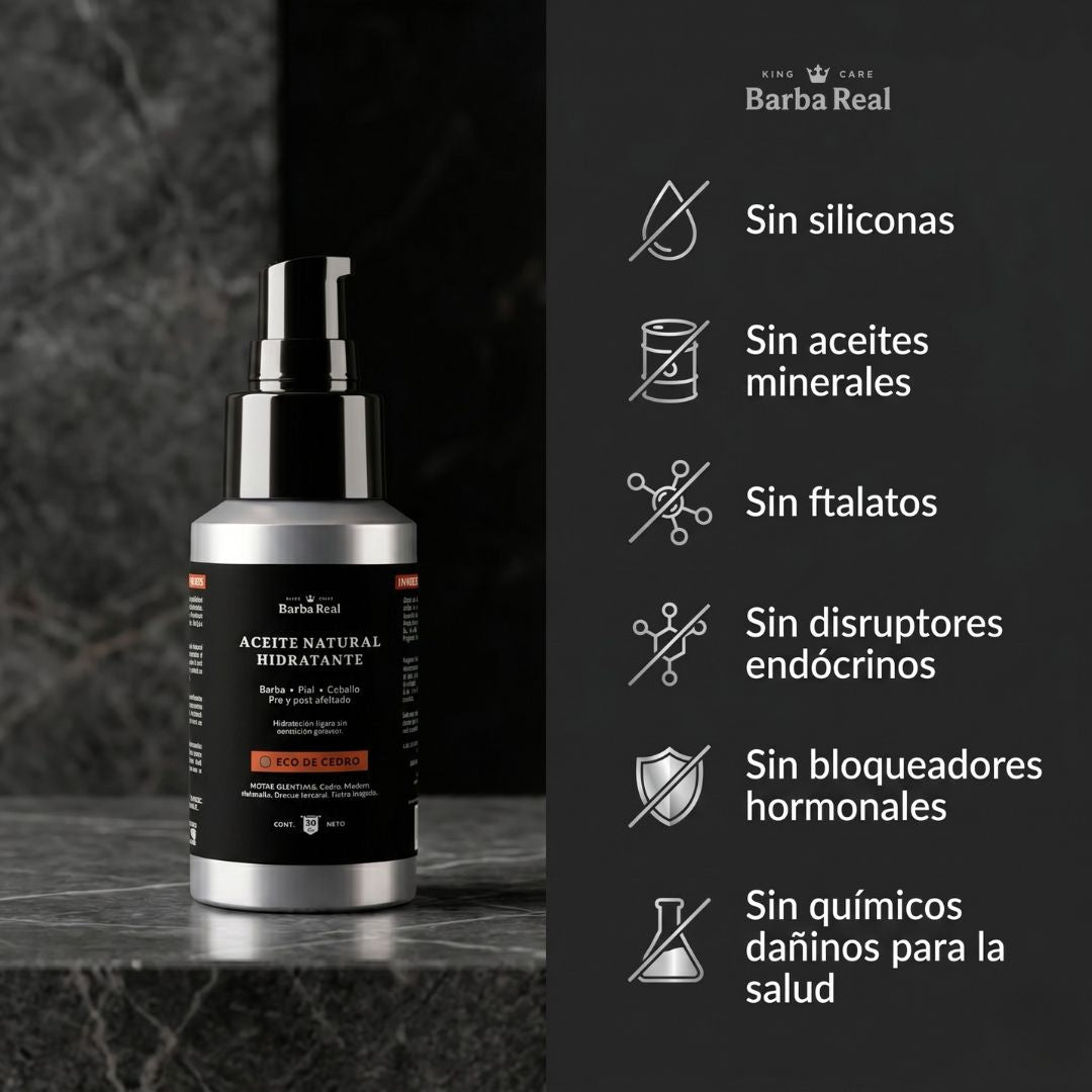 Aceite Natural Hidratante | Barba - Cabello - Piel - Pre y Post Afeitado - BarbaReal