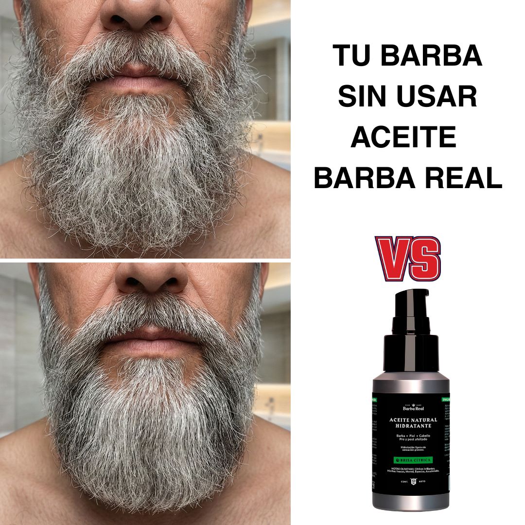 Aceite Natural Hidratante | Barba-Cabello-Piel- Pre y Post Afeitado - BarbaReal