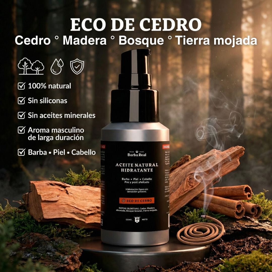 Aceite Natural Hidratante | Barba - Cabello - Piel - Pre y Post Afeitado - BarbaReal