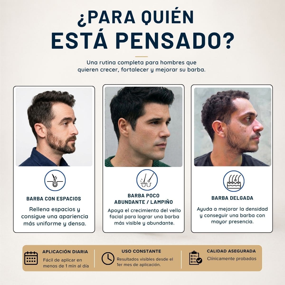 Kit Barba Real | 2 Minoxidil al 20% +Biotina + Derma | El kit más Completo para crecimiento de Barba - BarbaReal