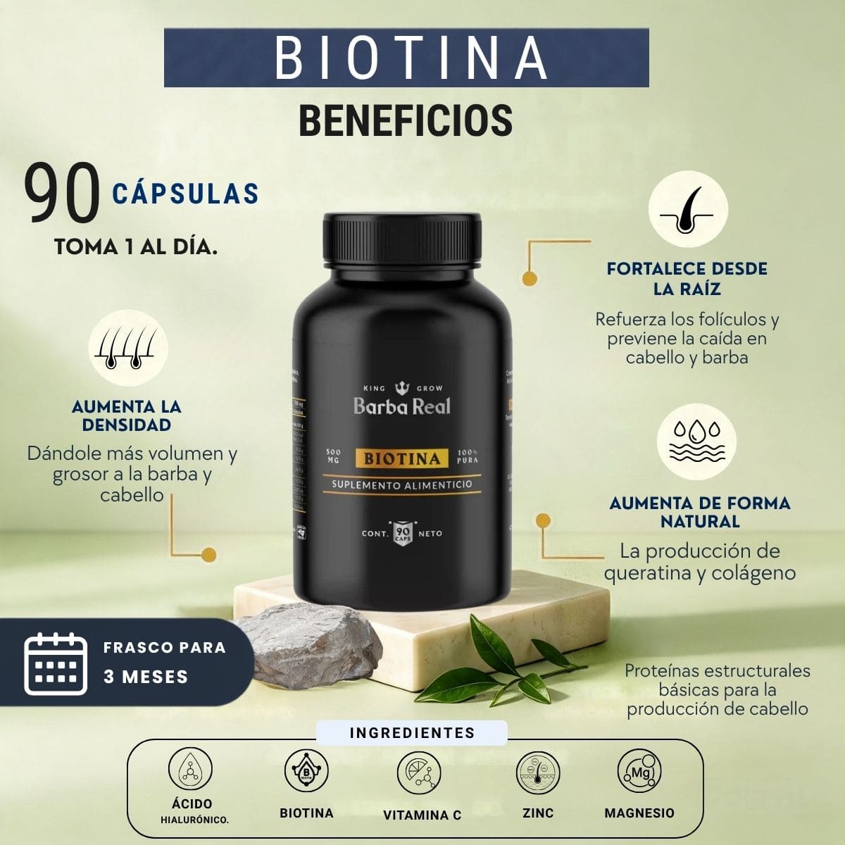 Kit Barba Real | 2 Minoxidil al 20% +Biotina + Derma | El kit más Completo para crecimiento de Barba - BarbaReal