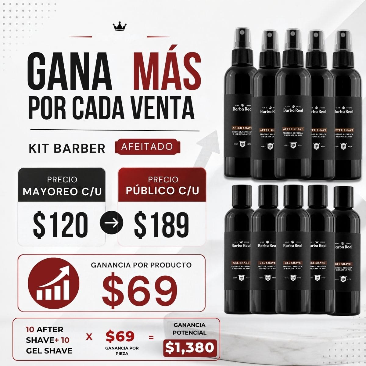 Kit Barber Afeitado - BarbaReal