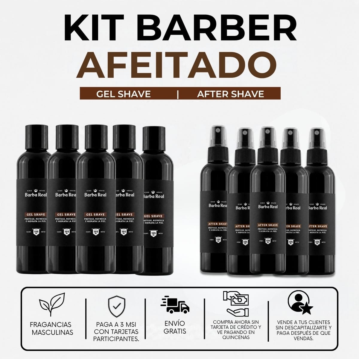 Kit Barber Afeitado - BarbaReal