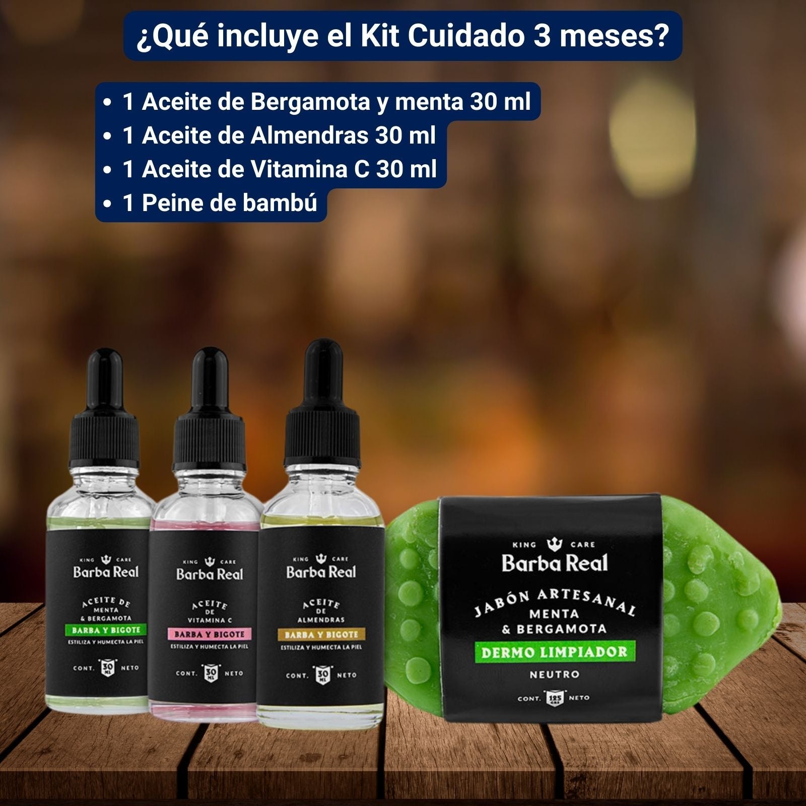 Kit Cuidado Barba 3 meses - BarbaReal