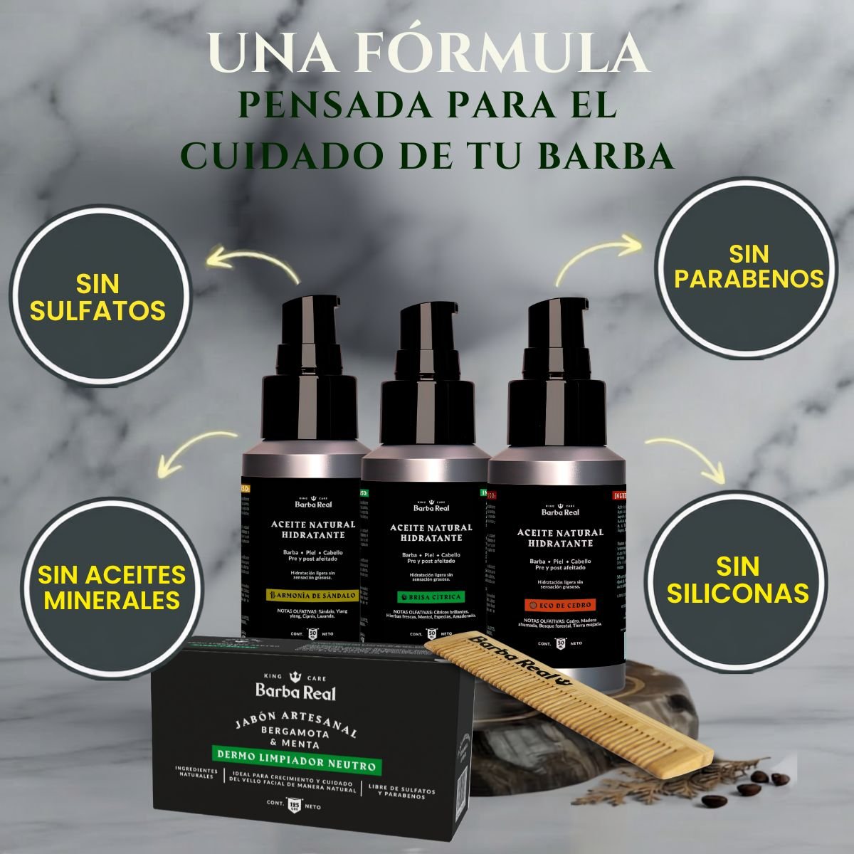 Kit cuidado completo | Barba Y cabello. - BarbaReal