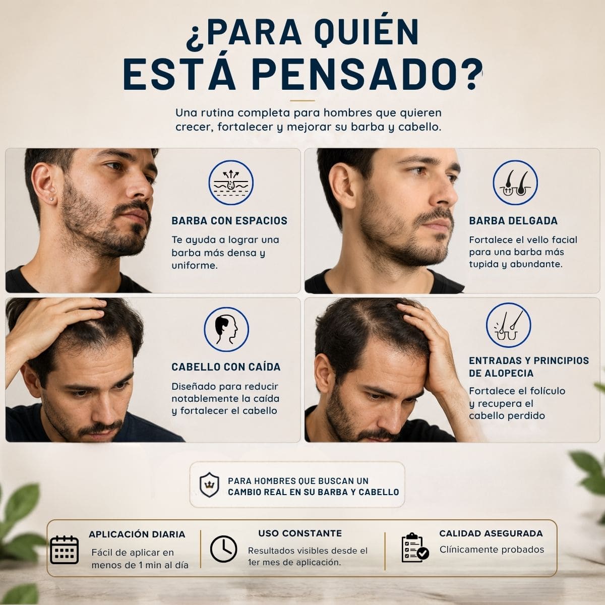 Pack Barba y Cabello con Minoxidil al 20% | Tratamiento completo para ambas zonas. - BarbaReal