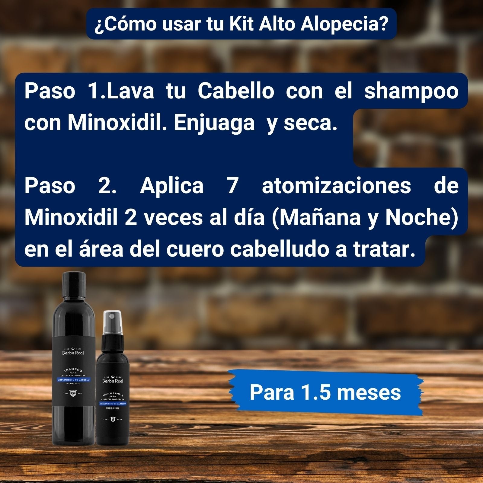 Shampoo con Minoxidil - BarbaReal