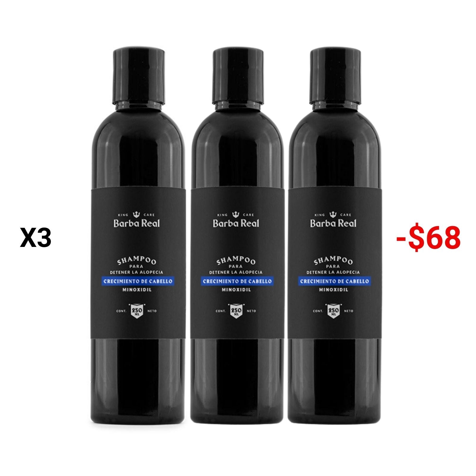 Shampoo con Minoxidil - BarbaReal